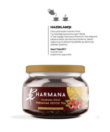 HARMANA Guarana Extract Premium Detox Tea 2 Months Use 150 Gr - Buy Online on GoSupps.com