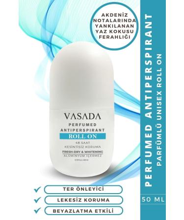 Vasada Anti-Sweat Odor Whitening Aluminum-Free Unisex Roll-on 50 ml