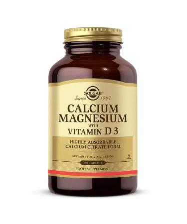 Solgar Calcium Magnesium With Vitamin D3 150 Tablets