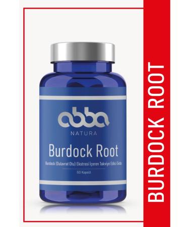 abba natura Abbanatura Burdock Root 60 Capsules - Food Supplement Containing Burdock Root Burdock Extract