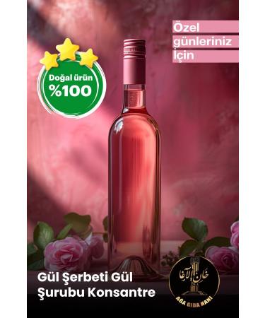INNAGHA FOOD Famous Rose Sherbet Rose Syrup Concentrate Pet Bottle 700 Gr For your special days