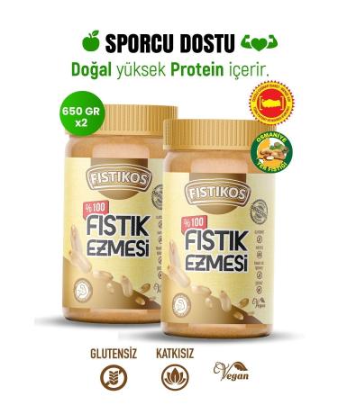 FISTIKOS 2 Li 0 Sugar-Free Peanut Butter 1300 G