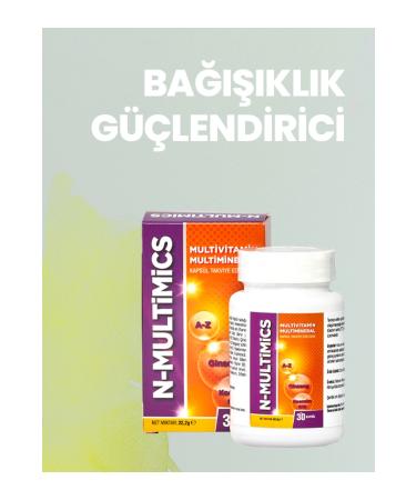 Crom Health N-multimics 30 Capsules Multivitamin with Ginseng Coenzyme - Energy Booster - Buy Online on GoSupps.com