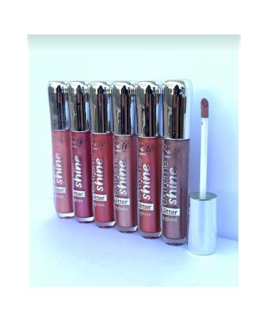 ASTER BEAUTY EXTREME SHINE 6 PACK GLItter LIP GLOSS GLITTER PLUMPER LIP GLOSS
