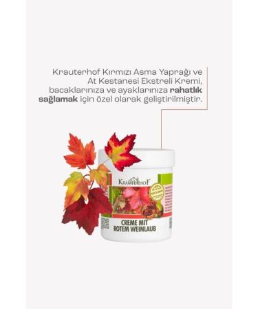 Krauterhof Red Vine Leaf Cream 100 ml x2 Pcs - Buy Online on GoSupps.com