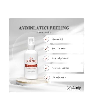 TO DO FIRST Ginseng Extract Brightening Facial Peeling Dead Skin Remover Pore Cleanser 100 ml - Buy Online on GoSupps.com