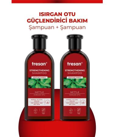 Tresan Nettle Care Shampoo Normal and Dry Hair 300 ml 2 Li