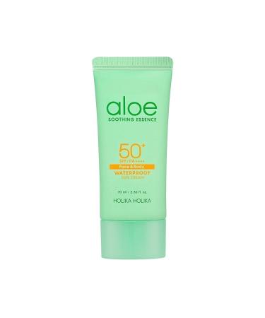 Holika Holika Aloe Soothing Essence Waterproof Sun Cream Spf50 - Aloe Soothing Essence Sun Cream 70ml