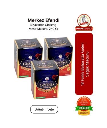 Merkez Efendi 3 Jars Ferula Mesir Paste 240 Gr