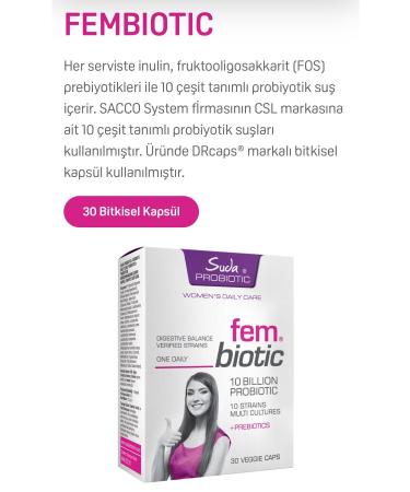 Water Vitamin Water Probiotic Fem Biotic 30 Herbal Capsules Probiotic and Prebiotic - Buy Online on GoSupps.com