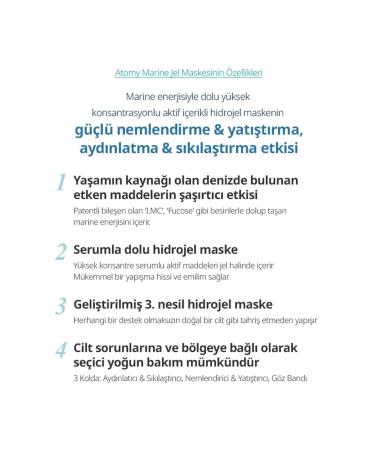 Atomy Marine Hydrogel Mask New Generation Moisturizer - Buy Online on GoSupps.com