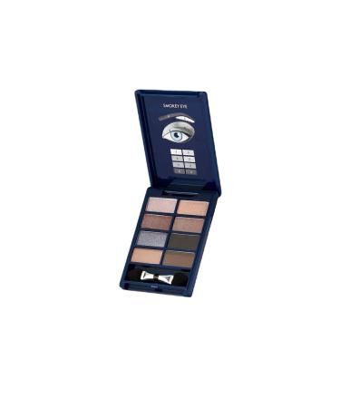 Oriflame Oncolour All Eyes 2 Matte and 6 Semi-Shimmer Makeup Palette-smokey Nude