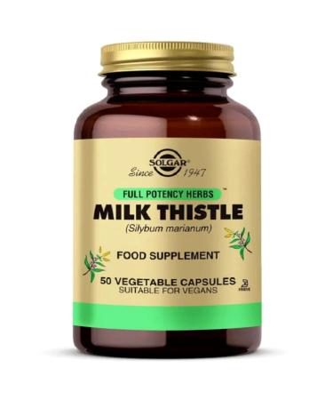 Solgar Milk Thistle 50 Capsules Skt:05-2024 - Buy Online on GoSupps.com