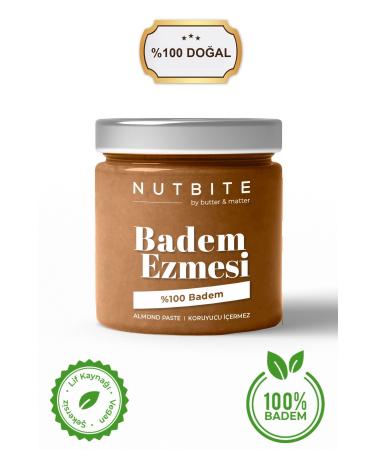 NUTBITE 0 Almond Paste - No Sugar Added - 200gr - No Additives No Preservatives