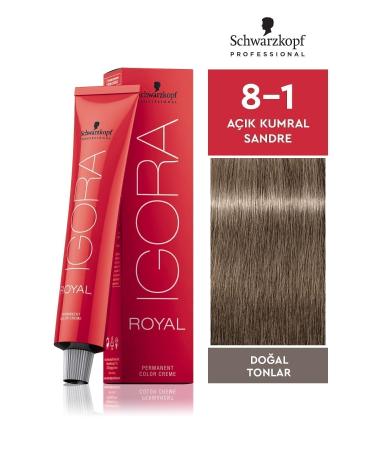 Igora Royal Natural Tones 8-1 Light Blonde Sandre Hair Dye 60ml