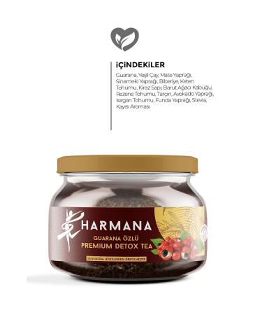 HARMANA Guarana Extract Premium Detox Tea 2 Months Use 150 Gr - Buy Online on GoSupps.com