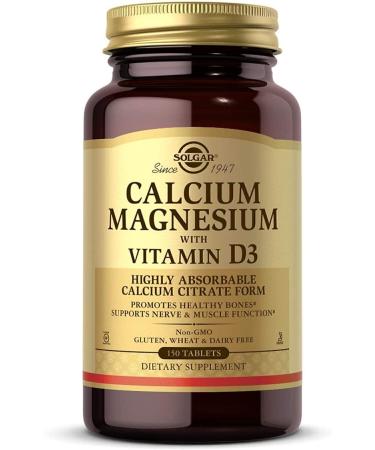Solgar Calcium Magnesium Vitamin D3 150 Tablets