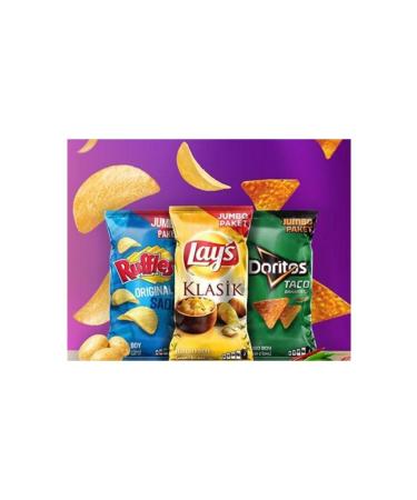 Doritos Doritos Ruffles Original Plain Potato Chips 4 Pieces x 107 Grams - Buy Online on GoSupps.com