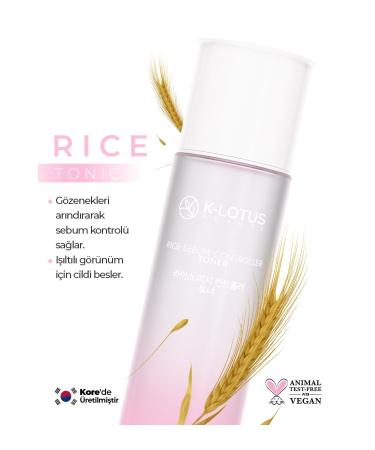 K-Lotus Beauty Sebum Control Anti-Acne and Anti-Comedone Skin Tone Equalizing Effect Rice Sebum Control Tonic 150ml - Buy Online on GoSupps.com