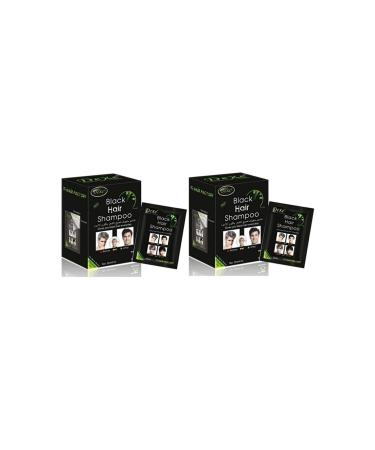 Dexe Black Shampoo Black Hair Shampoo Set 25 Ml X 20 (2 Pack)