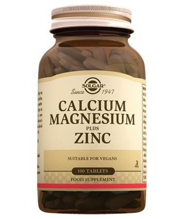 Solgar Calcium Magnesium Plus Zinc 100 Tablets