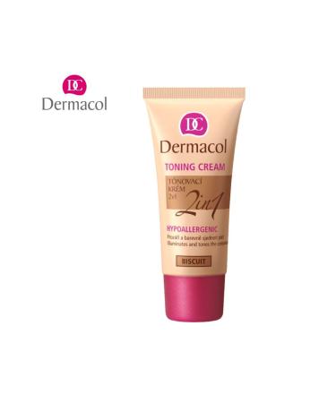 Dermacol Toning Cream-Brightening-Darkening Toning and Moisturizing Foundation 2 in 1-Biscuit - Buy Online on GoSupps.com
