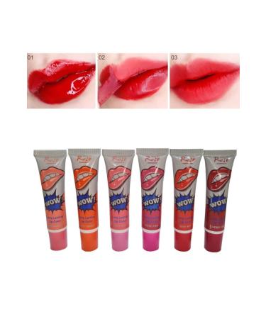 Peel Off Lipstick Set of 6 24 Hour Effective 6 Different Original Colors