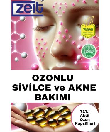 ZEIT OZON Ozonated Acne & Blackhead Cleaner | Lip and Under Eye Care Active Ozone Capsules 12 - Buy Online on GoSupps.com