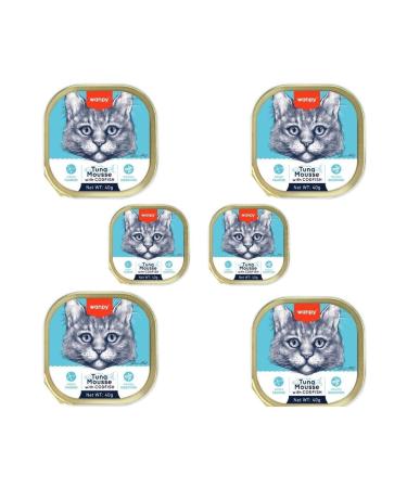 Wanpy Tuna and Cod Fish Alutray Cat Wet Food 40 Gr x 6 Pieces