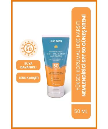 Luis Bien Anti-Spot Spf 50 | High Protection Moisturizing Sun Cream | 50 ml | For All Skin Types