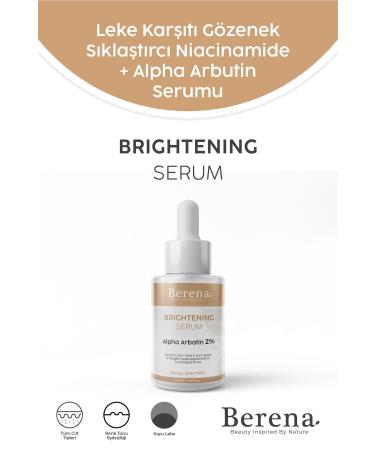 BERENA anti-blemish arbutin niacinamide skin care serum 30ml (alpha arbutin 2%+ niacinamide 5%)