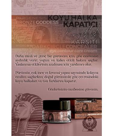 Piar Genesis Bronze Goddess Dark Circle Concealer Anti-Wrinkle Eye Contour Care Cream 15 Ml - Buy Online on GoSupps.com