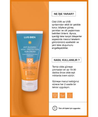 Luis Bien Anti-Spot Spf 50 | High Protection Moisturizing Sun Cream | 50 ml | All Skin Types | 2 Pieces - Buy Online on GoSupps.com