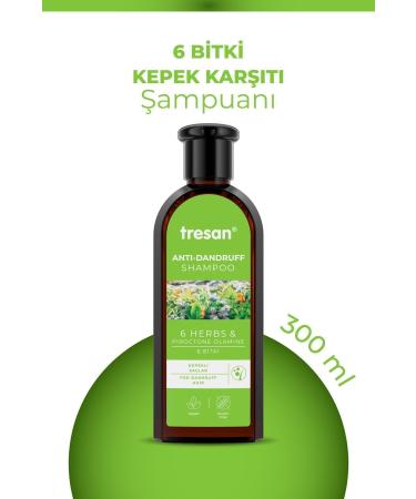 Tresan 6 Plants Anti-Dandruff Shampoo 300 ml