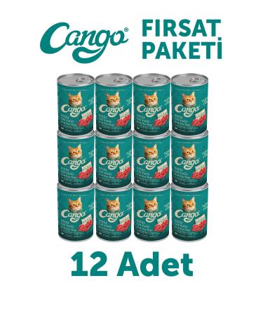 Cango Adult Wet Cat Food Lamb Meat 415Gr 12Li