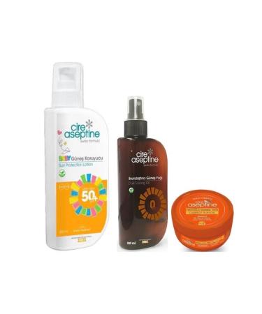Cire Aseptine Sun Oil 50 Spf 200ml + Bronzing Sun Oil 0 Spf 90ml + Carrot Sun Oil 2 Spf 10