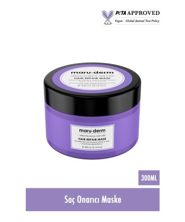 Maru.Derm Hair Mask | Hair Repair Hair Mask 300 ml | Damaged Weak Hair | Vegan - Buy Online on GoSupps.com