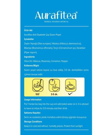 Aurafitea Antidiabetic Tea That Keeps You Full - Buy Online on GoSupps.com