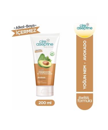 Cire Aseptine Soft Prebiotic Avocado Hand Face and Body Cream 200 Ml