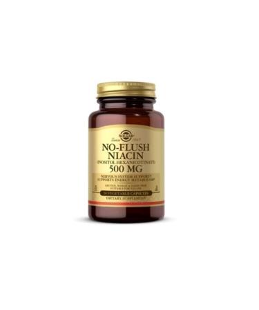 Solgar No Flush Niacin 500 Mg 50 Capsules