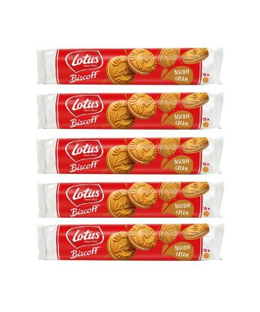 Lotus Biscoff Sandwich Biscoff Cream Spreadable Cream Biscuit - 150 gr X 5 Pieces