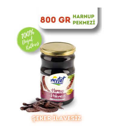 Mytat Natural Additive-Free Carob Molasses 800 gr (GLASS JAR)