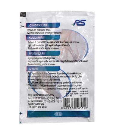 Foot Odor Prevention Powder 10 gr R&s Std - Buy Online on GoSupps.com