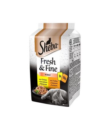 SHEBA Poultry Options Cat Canned Food 6x50 gr