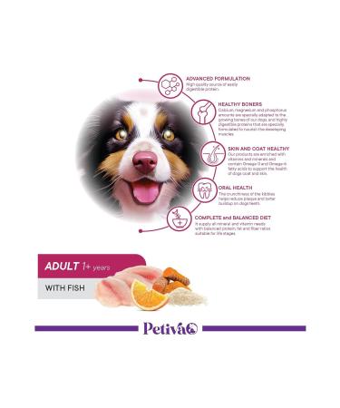 Petiva Fish Meat Dry Dog Food for Adult Dogs (3 KG FISH) - Buy Online on GoSupps.com