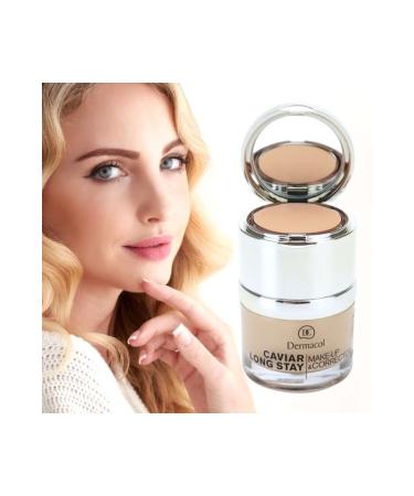 Dermacol Caviar Long Stay Make-Up Corrector - Caviar Essence Long-Lasting Foundation ( 2 Fair )