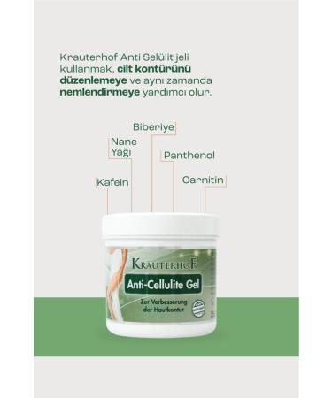 Krauterhof Anti Cellulite Gel 250 ml + Red Vine Leaf Cream 250 ml - Buy Online on GoSupps.com