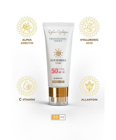 ZDEN ZDO AN High Protection Anti-Stain Brightening Waterproof Spf 50+ Face Sun Cream 50ml