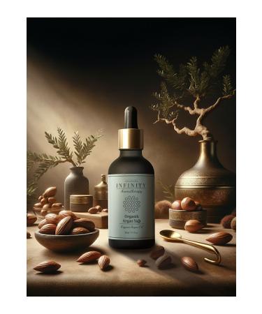 The World's INFINITY AROMATHERAPY Organic Argan Oil Cold Pressed 0 Pure And Natural Hair Care Oil 50 ml - Buy Online on GoSupps.com