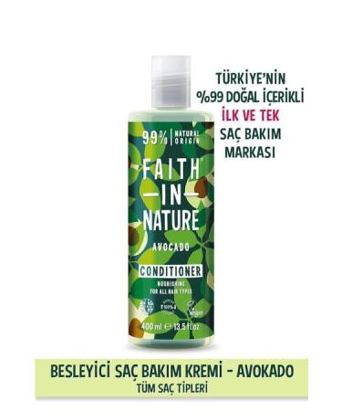 Faith In Nature Natural Nourishing Hair Care Cream Avocado For All Hair Types